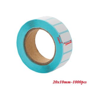 PERPE 1000pcs/Roll Cards Print Supplies Blank Tag Package Label Waterproof Thermal Sticker Adhesive Paper