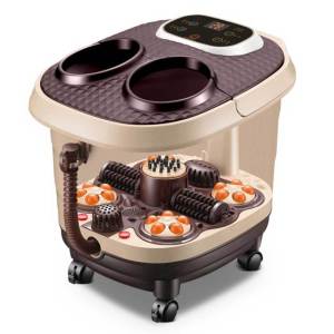 【การจัดส่งท้องถิ่น】อุปกรณ์แช่เท้าเครื่องนวดไฟฟ้าในบ้านถังอาบน้ำเท้าอุ่นระบบนวดเท้าอ่างอาบน้ำอัตโนมัติ