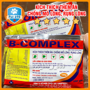 Gói 100g BCOMPLEX cung cấp các vitamin nhóm B hỗ trợ tiêu hóa nâng cao sức đề kháng chống rụng lông mọc lông nhanh