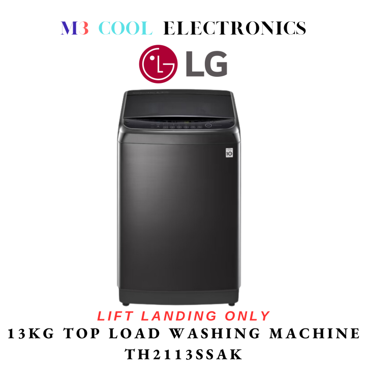 LG TH2113SSAK TURBO WASH 3D TOP LOAD WASHING MACHINE 13KG 2 YEARS