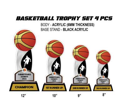 Basketball Trophy Set (4pcs)