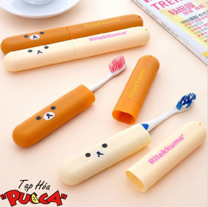 Hộp Đựng Bàn Chải Du Lịch - Hộp Đựng Bàn Chải Đánh Răng Gấu Rilakkuma Đáng yêu