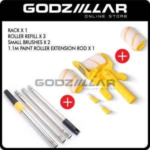 Multifunctional Paint Edger Roller Brush Set Painting Tool For Trimming Color Separation Paint Tools Alat Mengecat 油漆刷