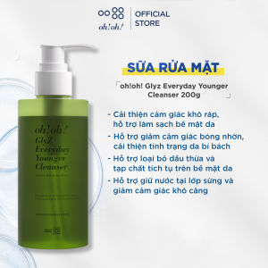Sữa Rửa Mặt oh!oh! GlyZ Everyday Younger Cleanser 200g