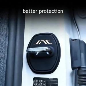 secr Noise Reduction Silicone Car Door Lock Covers Anti Vibration Protector for JAC X50 X70 X8 Plus RF8 M3 M4 JS6 Accessories 8K3Q7