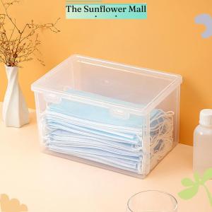 Sunflower Mask Storage Box Household Dust-proof Sealed Large-Capacity Box Waterproof Dustproof Sundries Storage Box Holder