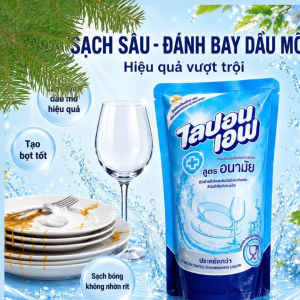 Nước Rửa Chén Lipon Thái Lan 500ml - Đậm Đặc Đánh Bay Dầu Mỡ Hương Chanh & Không Mùi