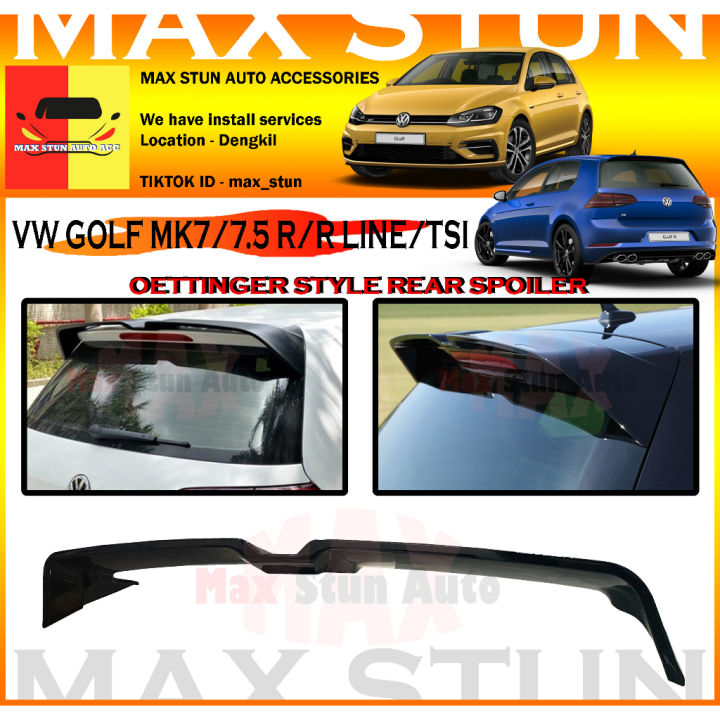 VOLKSWAGEN GOLF MK7 MK7.5 R RLINE GTI TSI OETTINGER SPOILER REAR TRUNK ...