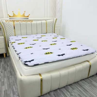 Nệm Topper may viền hàng loại 1 họa tiết đa dạng đường may kỹ chắc chắn cục kì êm ái khi dử dụng