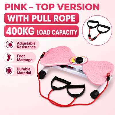 Waist Twisting Machine Waist Fitness Exercise home Fitness Equipment Exercise Women Abdominal Rotation Waist waist turn fat burner exercise，Waist Twister Disk Fitness Gym Equipment Shaper Twister Disk with Rope Handles Trainer
