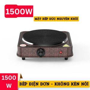Bếp điện đơn công suất 1500w không kén nồi dùng cho tất cả các loại nồi nấu như gang thuỳ tinh inox...