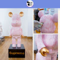 Mô Hình Tượng Gấu Bearbrick Decor Trang Trí Nhà Cửa Showroom - Màu Loang ver2 Nghệ Thuật - Size 80 cm. 