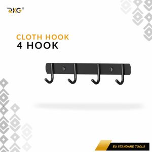 Gantungan Baju Stainless SUS 304 Black Kapstok Cloth Hook