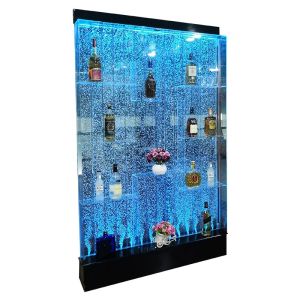 Large Customized Living Room Bath Curtain Decoration Entrance Decoration Partition Acrylic Water Curtain Wall Water Screen Bubble Wine Cabinet
