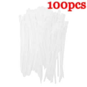 KOVEX 100/200PCS Screw Hole Cable Ties Reusable Fixed Nylon Cable Ties Self-locking Cord Ties Straps Fastening Loop Office Organizer【COD】