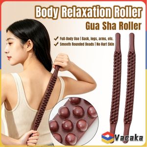 Vacaka Guasha Scraping Stick Gua Sha Roller Plastic Body Relaxation Roller for Back & Legs 1Pcs