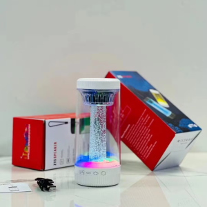 [Lowest Price] Camping Lights Speaker Transparent Colorful Lights Bluetooth Speaker Multicolor Luminous Portable Bluetooth Wireless Speaker Outdoor Portable MIni Bass Stereo Light Bass Colorful