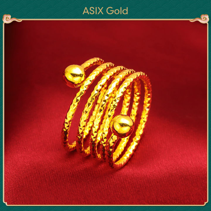 ASIX%20GOLD%20Original%20916%20Korea%20Gold%20Women's%20Bracelet%20Ring%20Set%20-%20Image%208