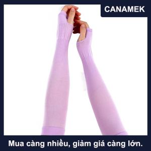 【CANAMEK】 Băng lụa tay áo kem chống nắng Cuff ARM UV Sun bảo vệ chống trượt mùa hè ngoài trời cưỡi