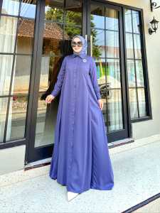 Gamis Wanita Terbaru Polos Terkini Bahan Katun Twill Import premium