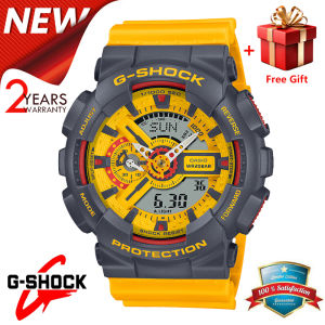 [FREE GIFT] Jam Tangan Pria GSHOCK GA110 Full Set Paperbag Water Resistant ga-110y-9a