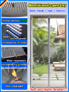 Anti-cat scratch 100% mosquito net screen door door screen magnetic mesh kulambo mosquito net Tough and scratch resistant German quality mosquito net for door door net curtain magnetic door screen magnetic door curtain magnetic