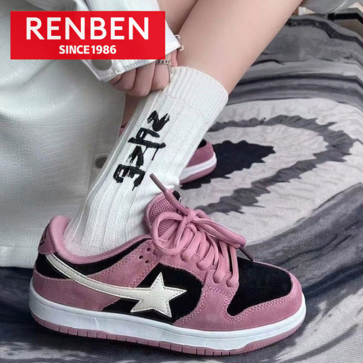 Renben Women's shoes Japanese star sneakers women's ins trend