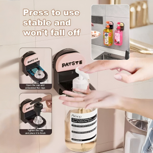 ✨[Shower Storage Rack] Punch-Free Suction Cup Hanger/Wall Shower Gel Rack/Wall Bottle Hanger/Hand Soap Shower Gel Hanger/Shower Gel Hanger/Shower Gel Storage Rack/Bathroom Storage Rack/Hanging Rack/Bottle Mouth Rack