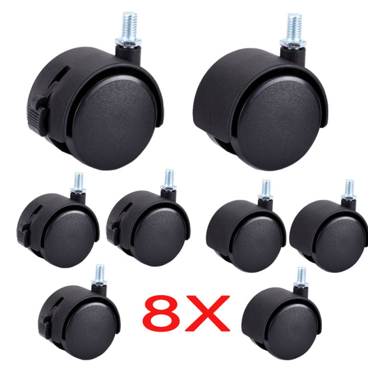 8 pieces Furniture Wheel Coffee Table Tea Table Roller Caster 48mm M8