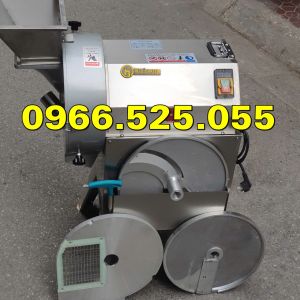 Máy thái rau củ quả công nghiệp đa năng thái lát thái sợi thái hạt lựu cắt khoai tây chiên công suất 1500W - Hàng Nhập Khẩu