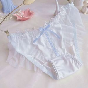 Japanese Lolita Plus Size Panty Underwear Soft Lace Ribbon Pure Cute Embroidery M L LL 3L