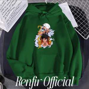 Sweater Hoodie Anime Anak Laki-Laki Motif Luffy & Law Untuk Umur 2-15 Tahun