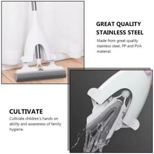 { NY ACC } Alat Pel Tongkat Pembersih Kaca Spons PVA / Alat Pel Jendela Daya Serap Tinggi Mop Pel Tarik Dengan Gagang Multifungsi