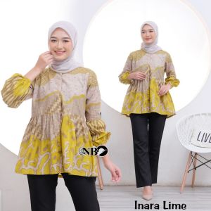 BLOUSE ATASAN BATIK WANITA BAJU BATIK MODERN KEKINIAN BAJU ATASAN KANTOR LENGAN PANJANG TERBARU 2024