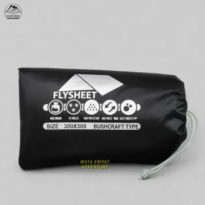 FLYSHEET TENDA 3X4 4X6 BUSCRAFT FLYSHEET TRAPTEEN PENUTUP ATAP TENDA WATERPROOF BIVAK 4x3 FLYSHEET TENDA CAMPING