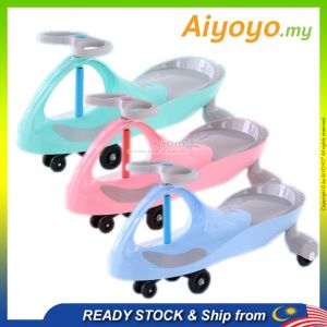 Swing Car Yoyo Car Yoyo Plasma Twist Children Ride on Wiggle Tricycle Swinging Plasma Car?Basikal Kanak Kids Toy Car Kids Roller Skateboard Boy Girl
