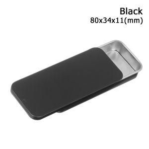 【Ready Stock+COD】 Mini Container Home Organizer Jewelry Rectangular Iron Box Storage Box Pill Cases Empty Tins