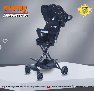 Magic Stroller Exotic ( LW 126 TANPA Sandaran kaki ) // (127 Kursi dapat di putar + sanadaran kaki sandaran bisa tidur posisi rata) / FS-EGT ( EIGHT) Full Rebah Hadap Depan Belakang New Baby