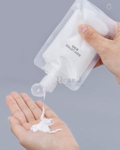 Travel Dispenser Bag Reusable Lotion Shampoo Liquid Pouch Bottle (Dear J)