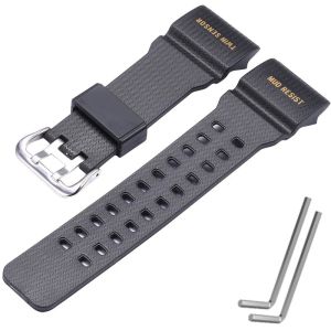 Watchband Accessories Resin Strap Suitable for Casio GShock Mudmaster GG1000 GWG100 GSG100 Men Watch Band