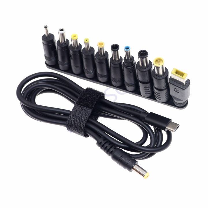 Laptop Power Adapter Connector Dc Plug USB Type C male to Universal Male Jack Converter for ...