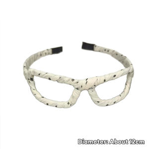 Tooyoo Polka Dot Glasses Shaped Headband High-end Headband Women Versatile Headband