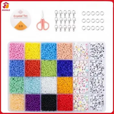พร้อมส่ง ชุดร้อยลูกปัดเครื่องประดับDIY 24ช่องพร้อมอุปกรณ์ครบเซ็ต เครื่องประดับDIY ชุดหัดร้อยลูกปัด ชุดร้อยสร้อย กำไลแหวน