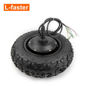 36V 48V 350W High Toruqe Single Side Axle 10 Inch Electric Tubeless Off Road Tire Brushless Geared Hub Motor