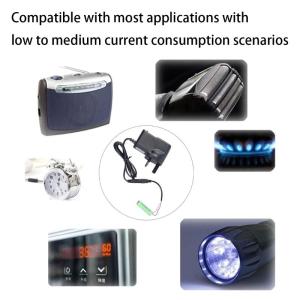 3V AA eliminators cung cấp điện thay thế 2 cái 1.5V AA LR6 pin cho đồ chơi đồng hồ máy ảnh giáng sinh dải ánh sáng