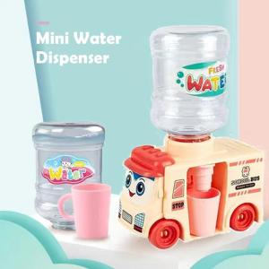 Small Car Bus Water Dispenser Simulation Bus Shape Water Water Toy Dispenser Mini For Kids Drinking Cold/Warm Z0A6