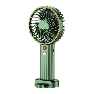 Digital Display Cooling Fan Desktop Fan 6000mAh Convenient Desk Fan Table Fan Plastic Texture for Outdoor Camping Use