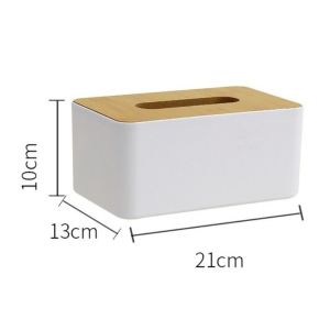 UNDATA Japanese Style Tissue Box Multi-Function Wooden Cover Paper Box Home Accessory Washable Napkin Holder Table Decoration