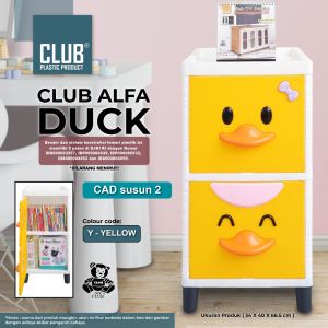 LEMARI PLASTIK CLUB FLIP ALFA DUCK BEBEK