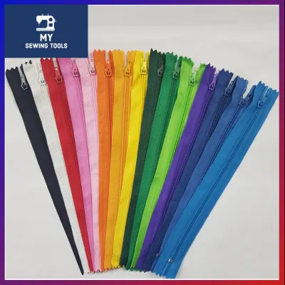 SCZ Normal Zip / Cloth Zip / Normal Zipper (1pc) 8inch | Zip Biasa SCZ / Zip Kain / Zip Baju